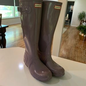 Hunter Women's Shoes Hunter Original Rain Boots Tall -size 8